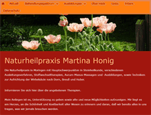 Tablet Screenshot of naturheilpraxis-honig.de